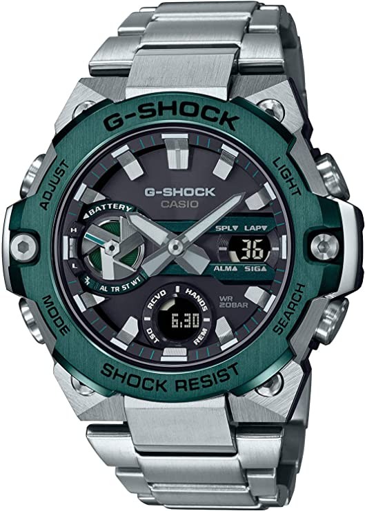 Casio Analog Digital GST-B400CD-1A3ER, Silver, Bracelet